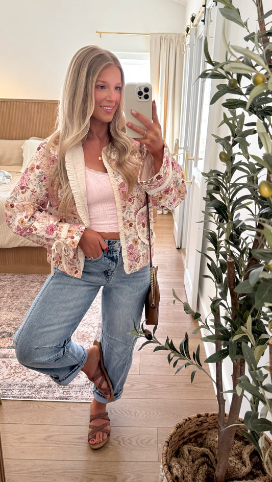 Spring Transition Floral Jacket