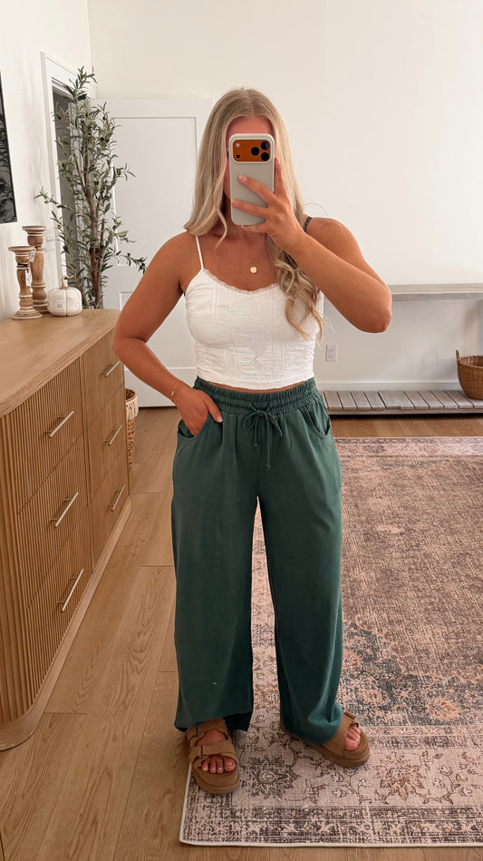Bonfire Nights Pants - Dark Green