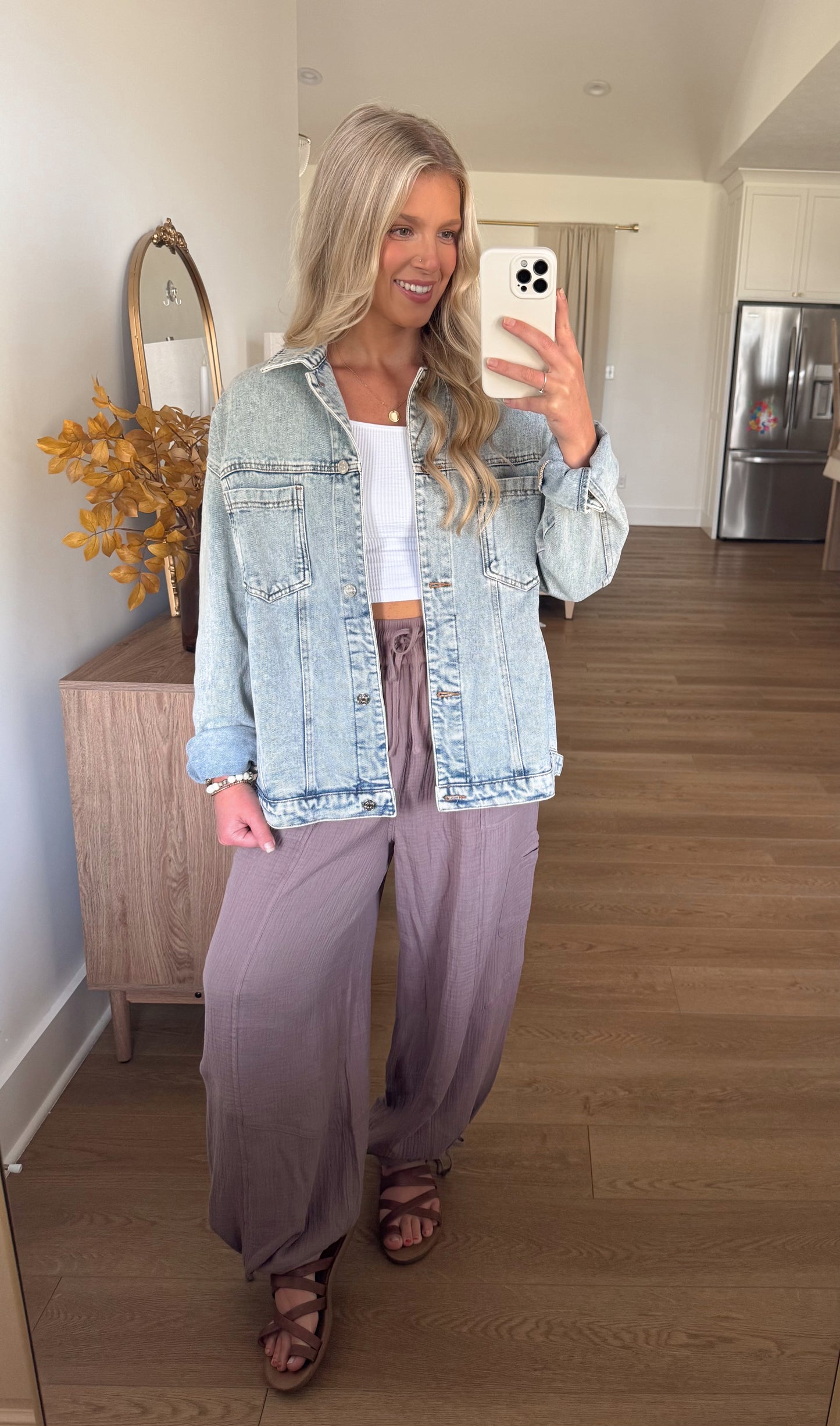 Cotton Guaze Pants - Mushroom