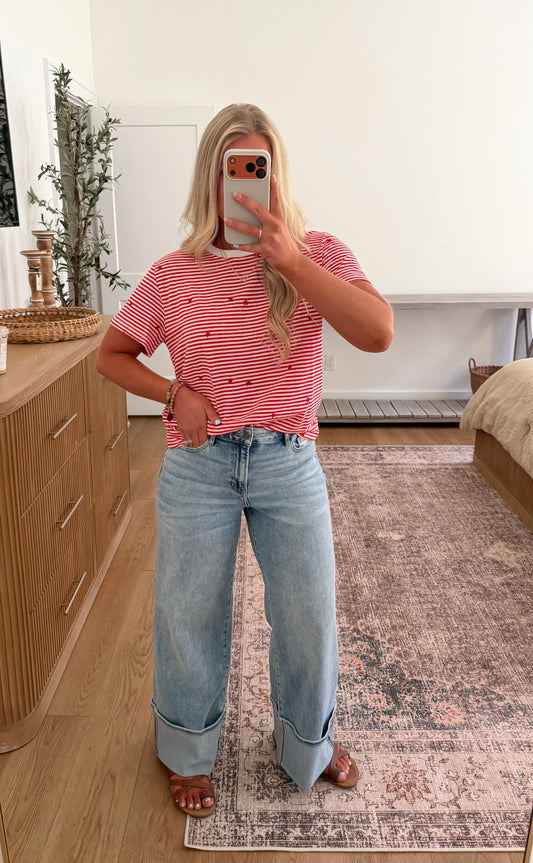 Stars and Stripes Top - Red