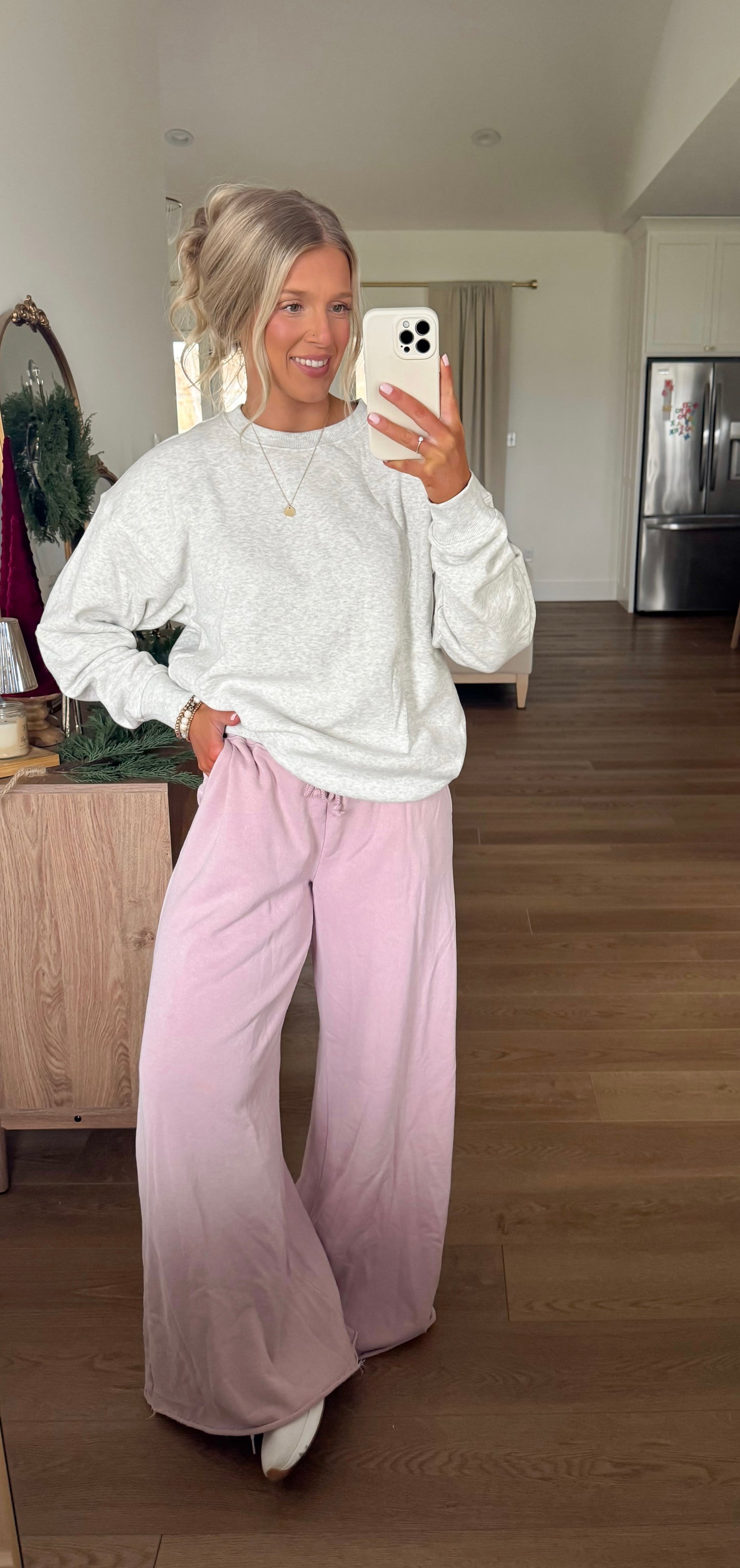 Fleece Crewneck - Heather Grey