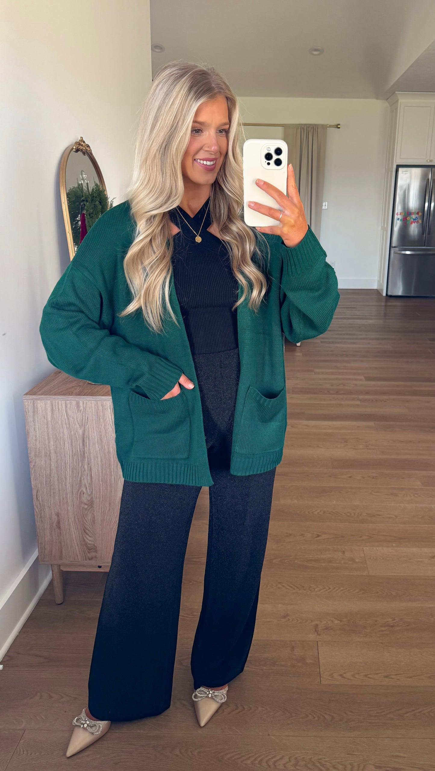 Dark Green Cardigan