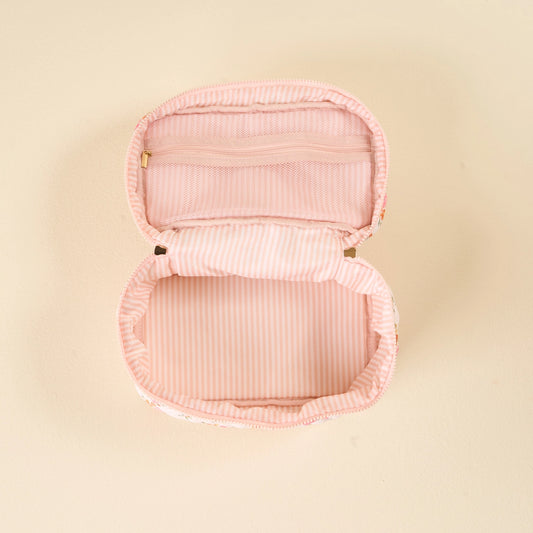 Grab & Go Quilted Cosmetic Bag - Daydream Cream