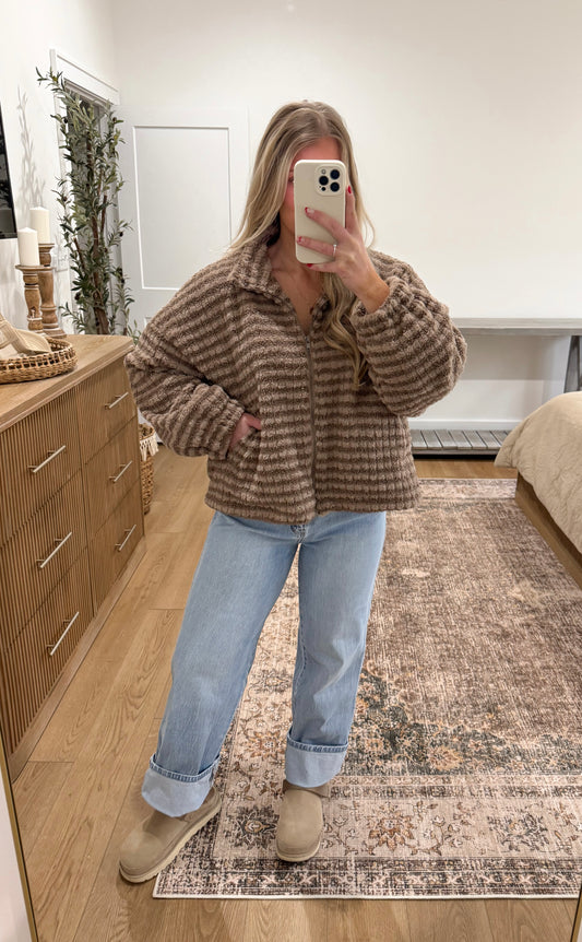 Sherpa Puffer Jacket