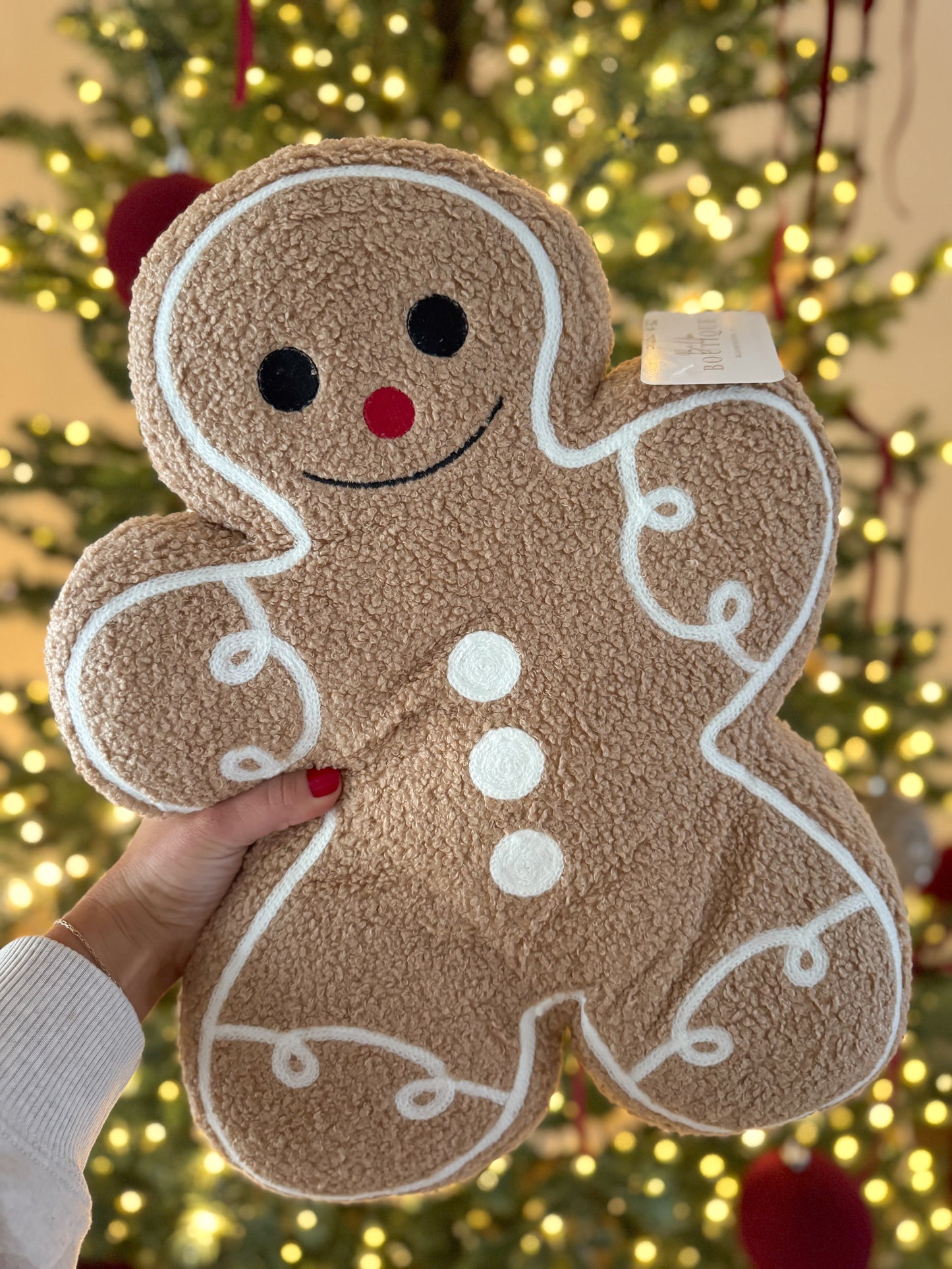Gingerbread Throw Pillow