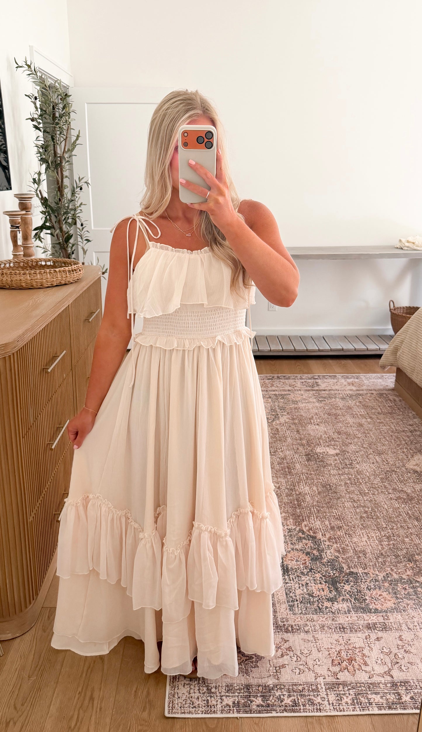 Love Story Maxi Dress - Creme