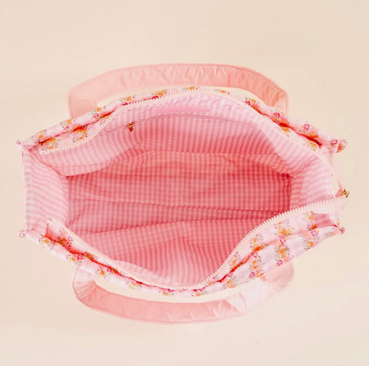 Everyday Quilted Tote - Petal Parade Pink