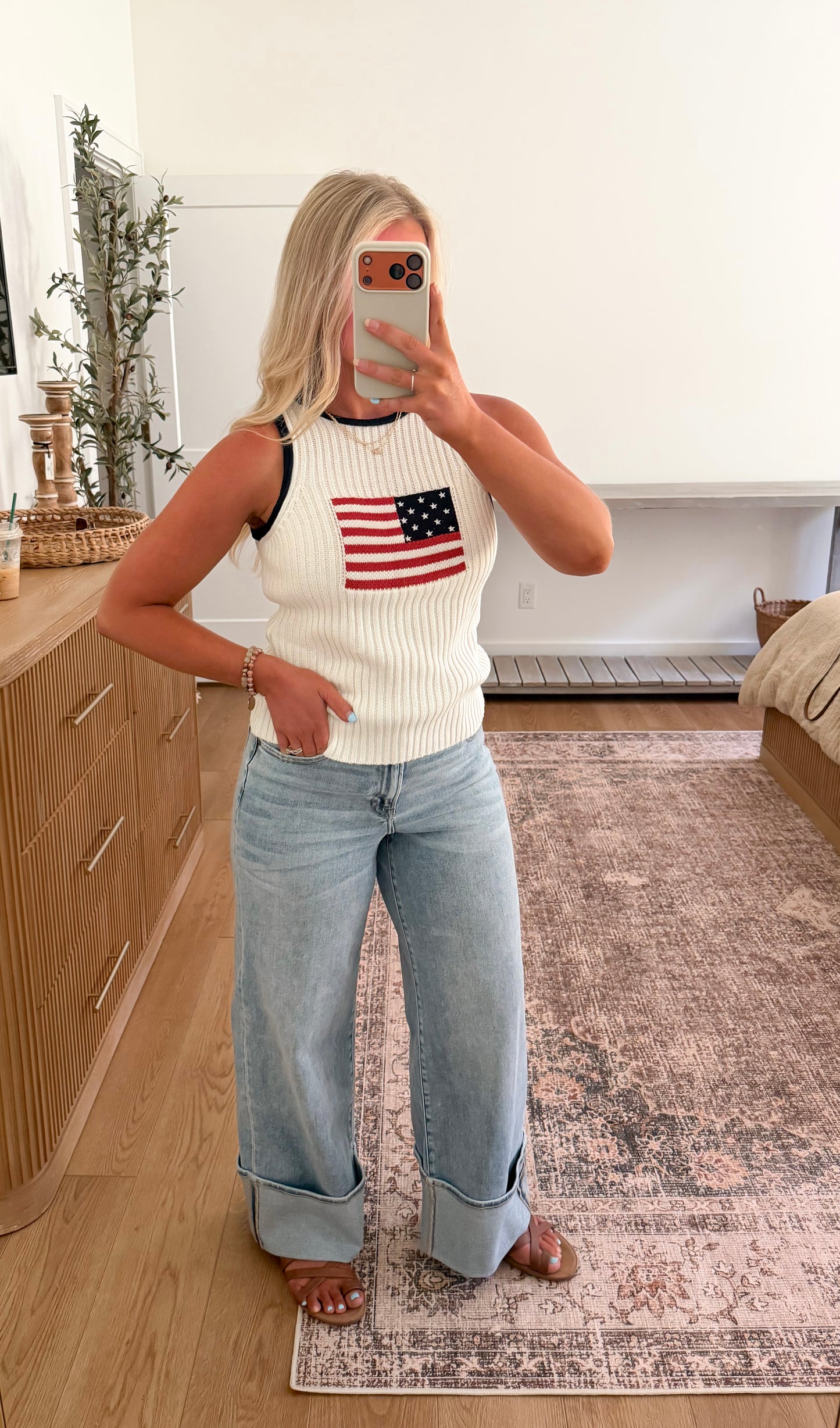 Star Spangled Knit Tank