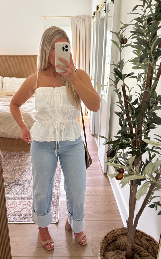 Iris Lace Cami - Off White