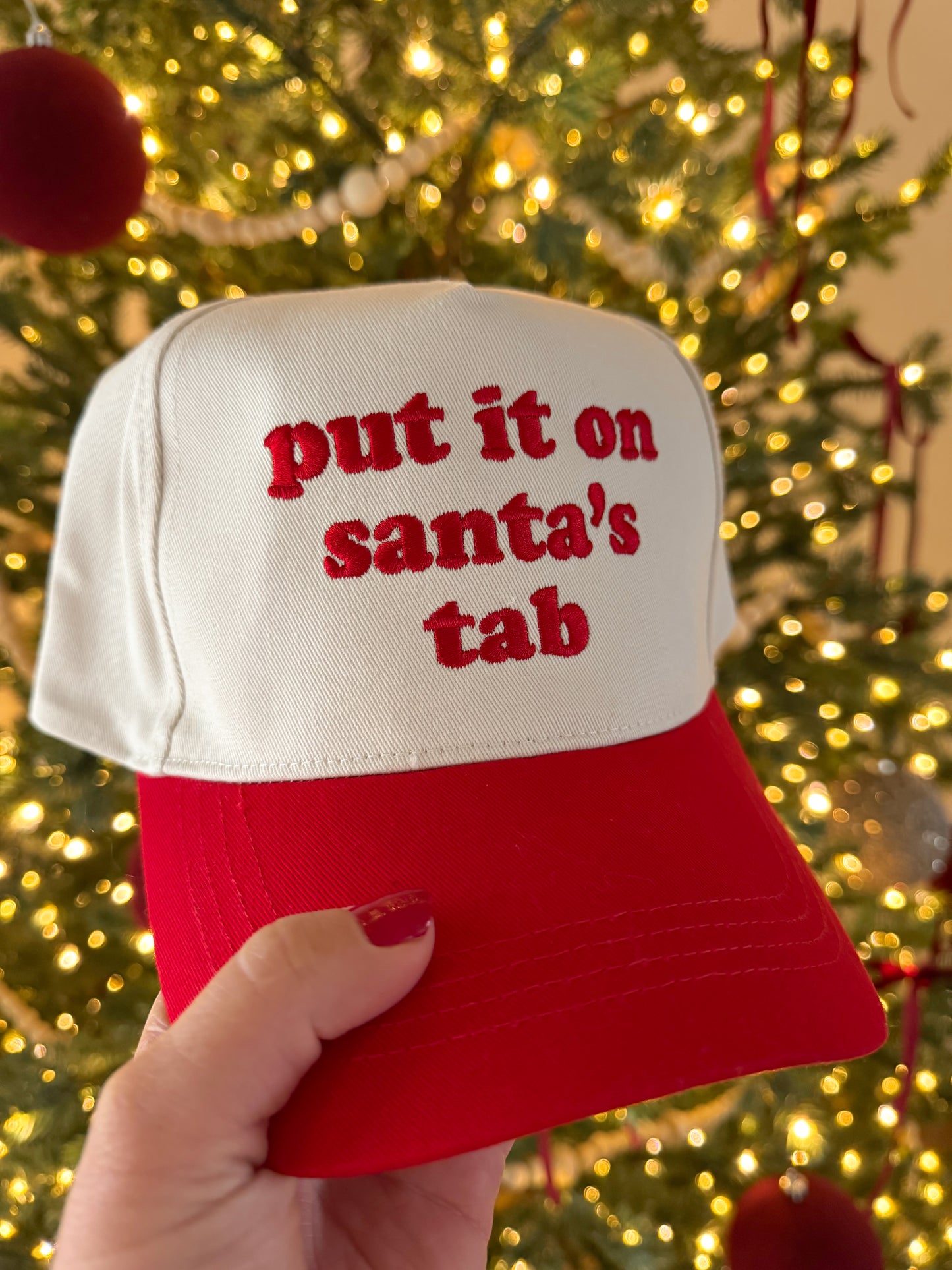 Put It On Santas Tab - Red