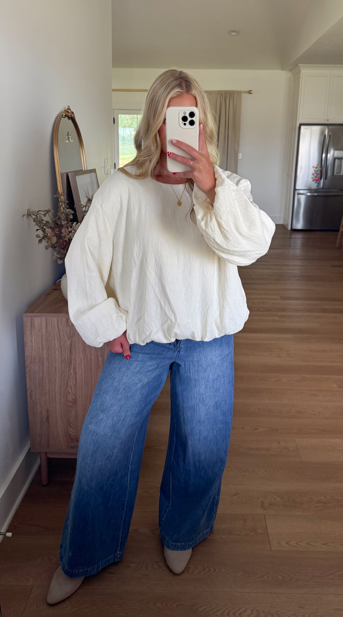 City Chic Blouse - Ivory