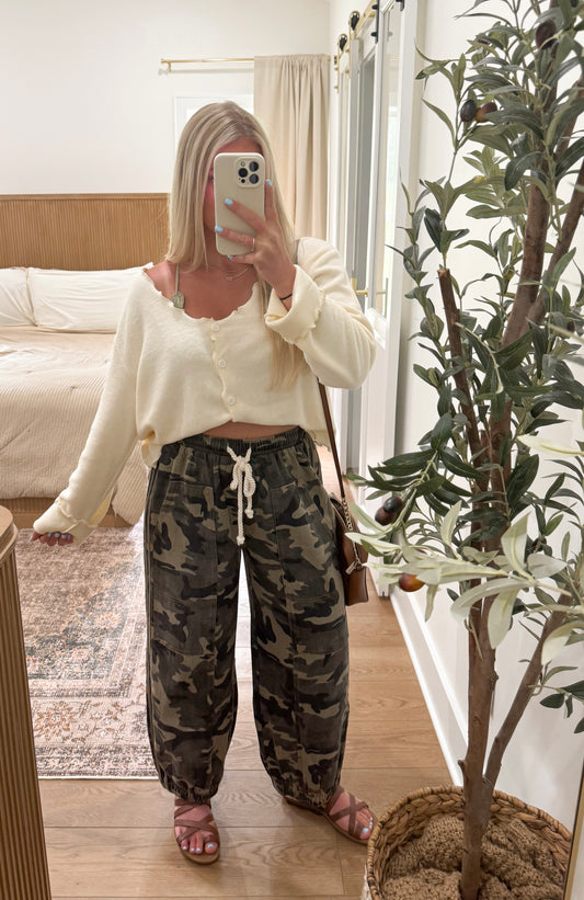 Camo Barrel Pants