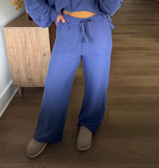 So Comfy Lounge Pants - Dusty Indigo SMALL