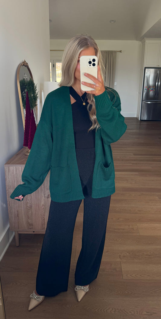 Dark Green Cardigan