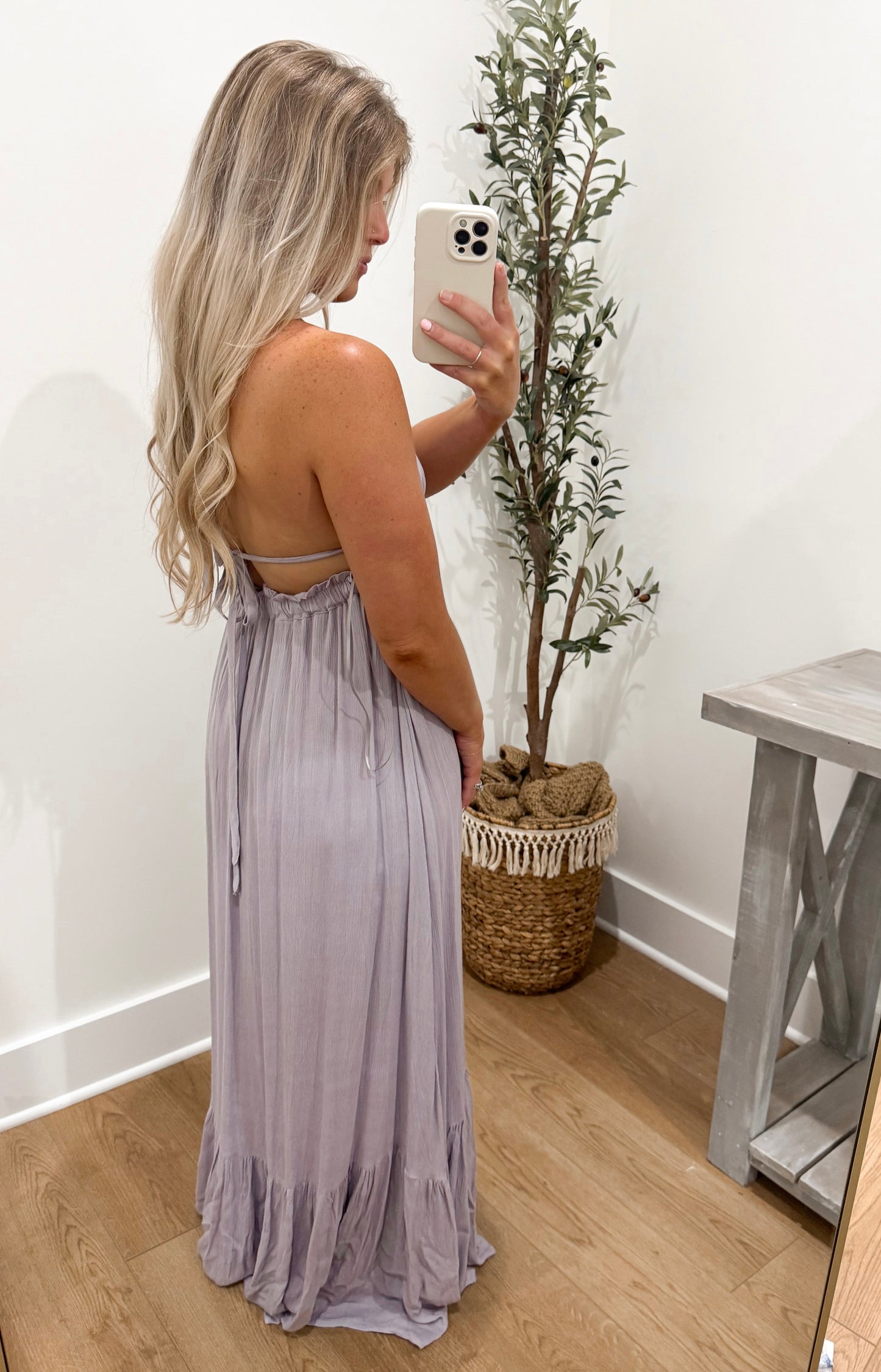 Halter Maxi Dress - Lavender