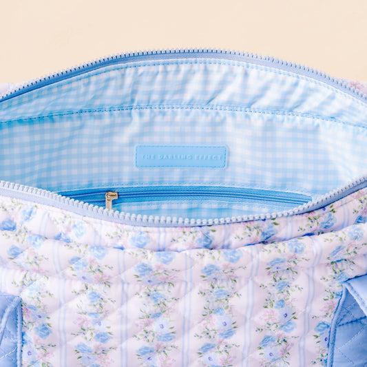 Everyday Quilted Tote - Petal Parade Blue