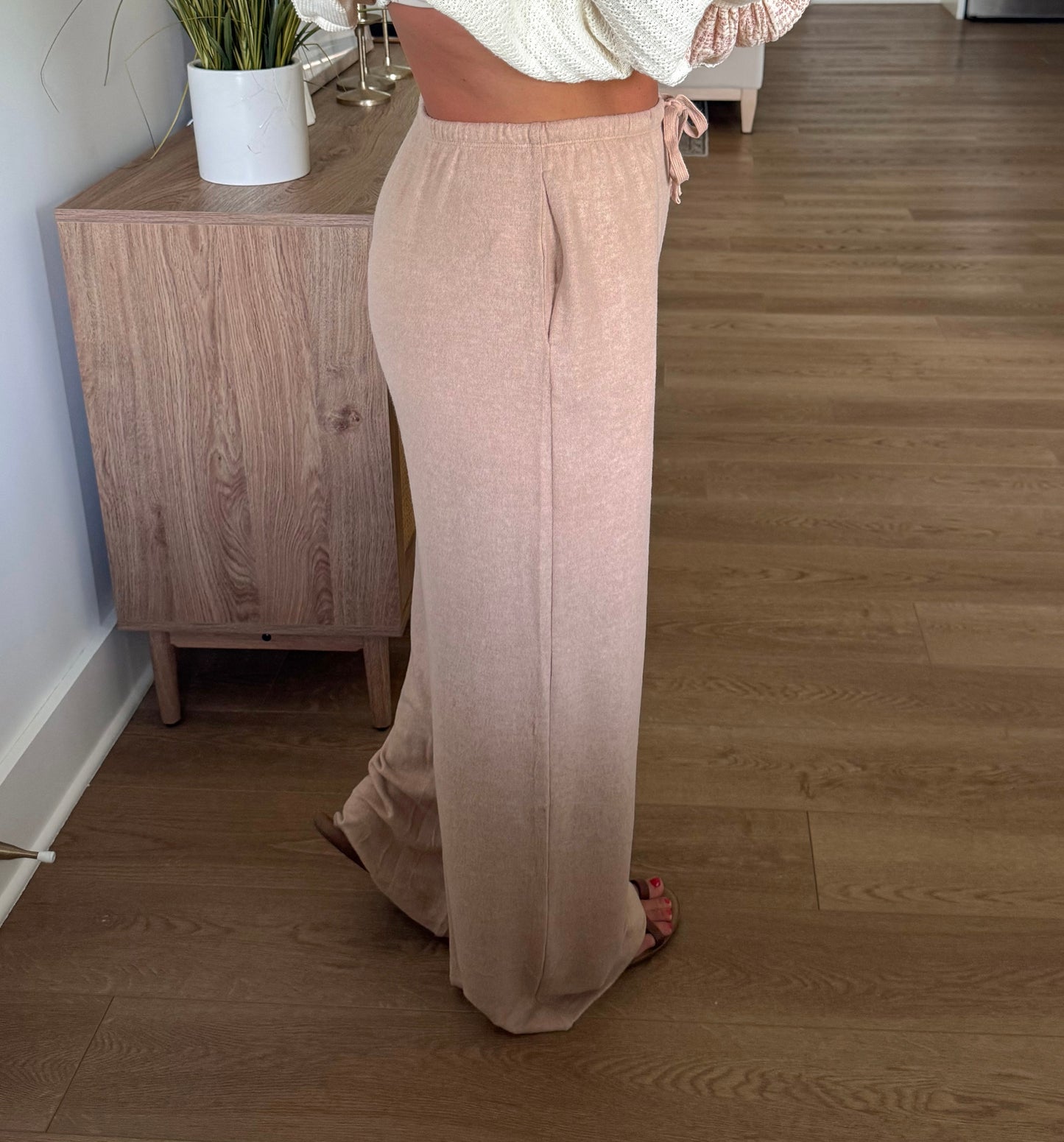 Top Flight Drawstring Pants - Taupe