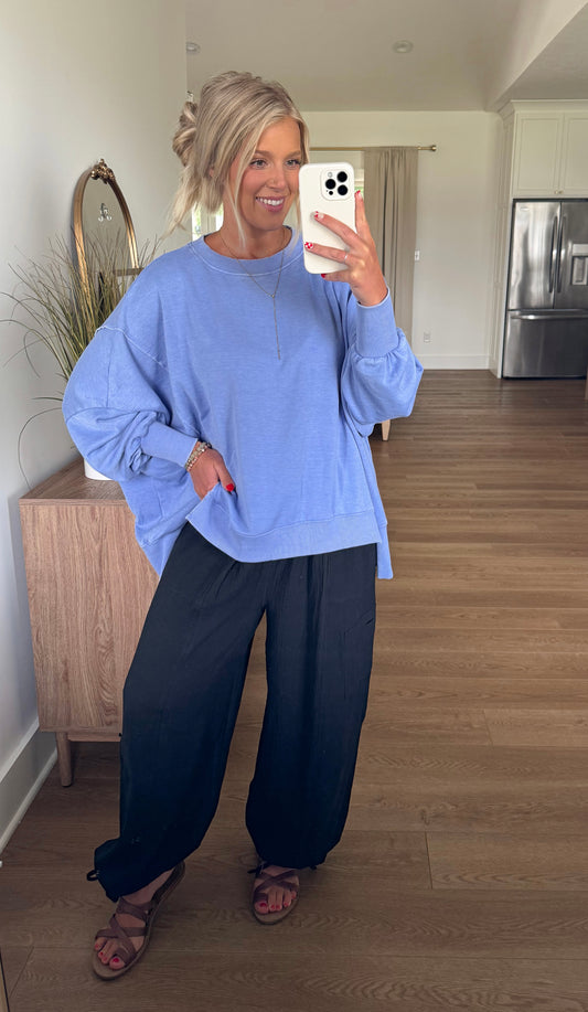 Oversized Pullover - Periwinkle