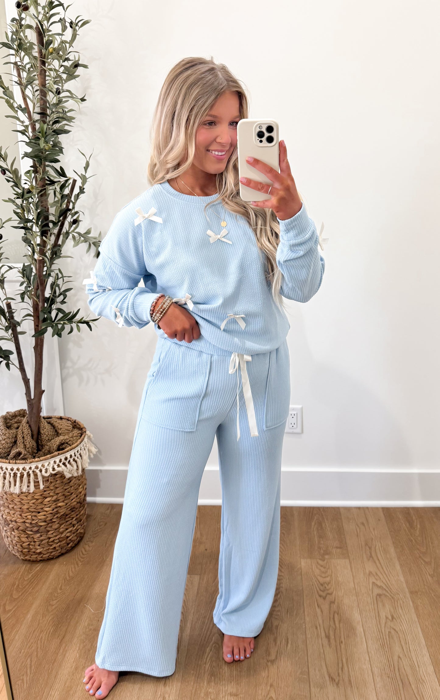 Girly Bow Set - Blue