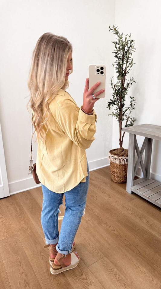 Walking On Sunshine Button Down