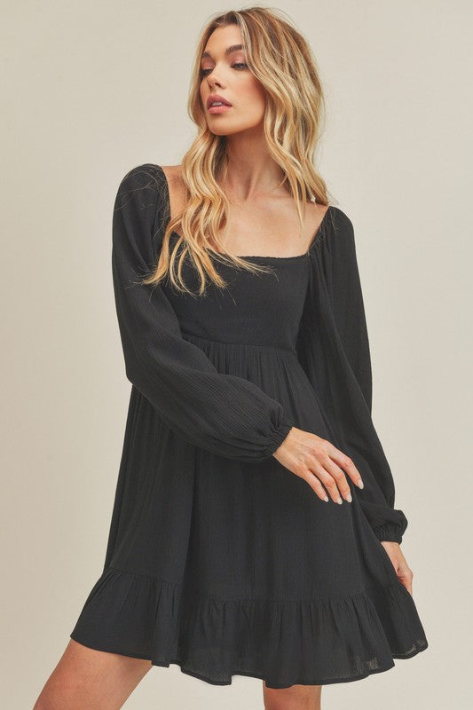 Taya Twirl Dress - Black