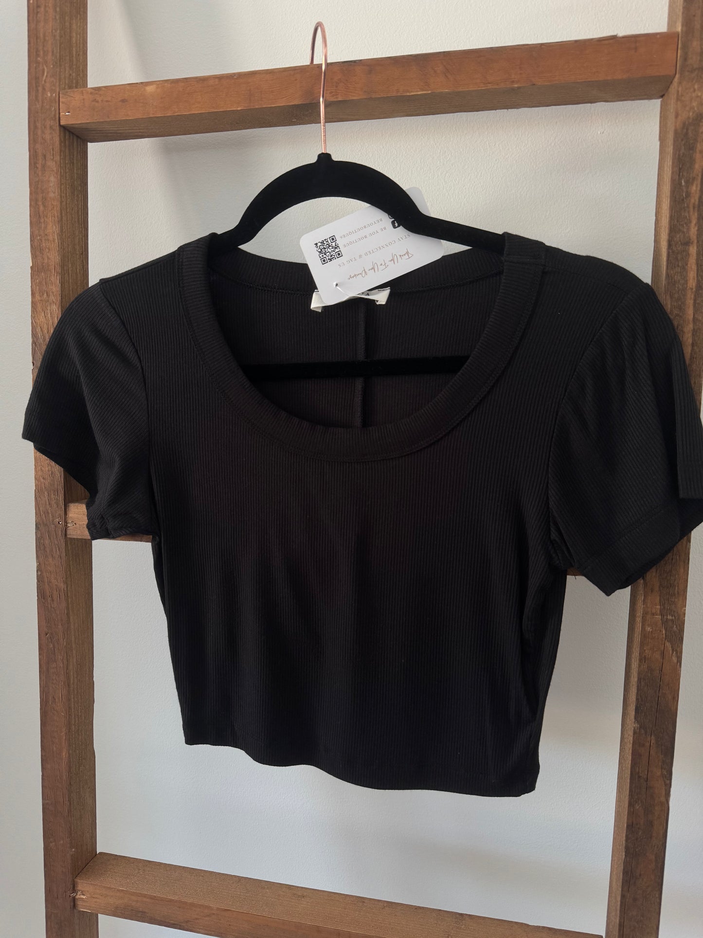 Crop Tee - Black