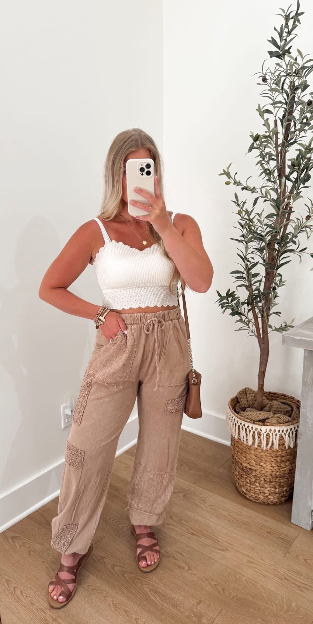 Seamless Padded Tank - Cream