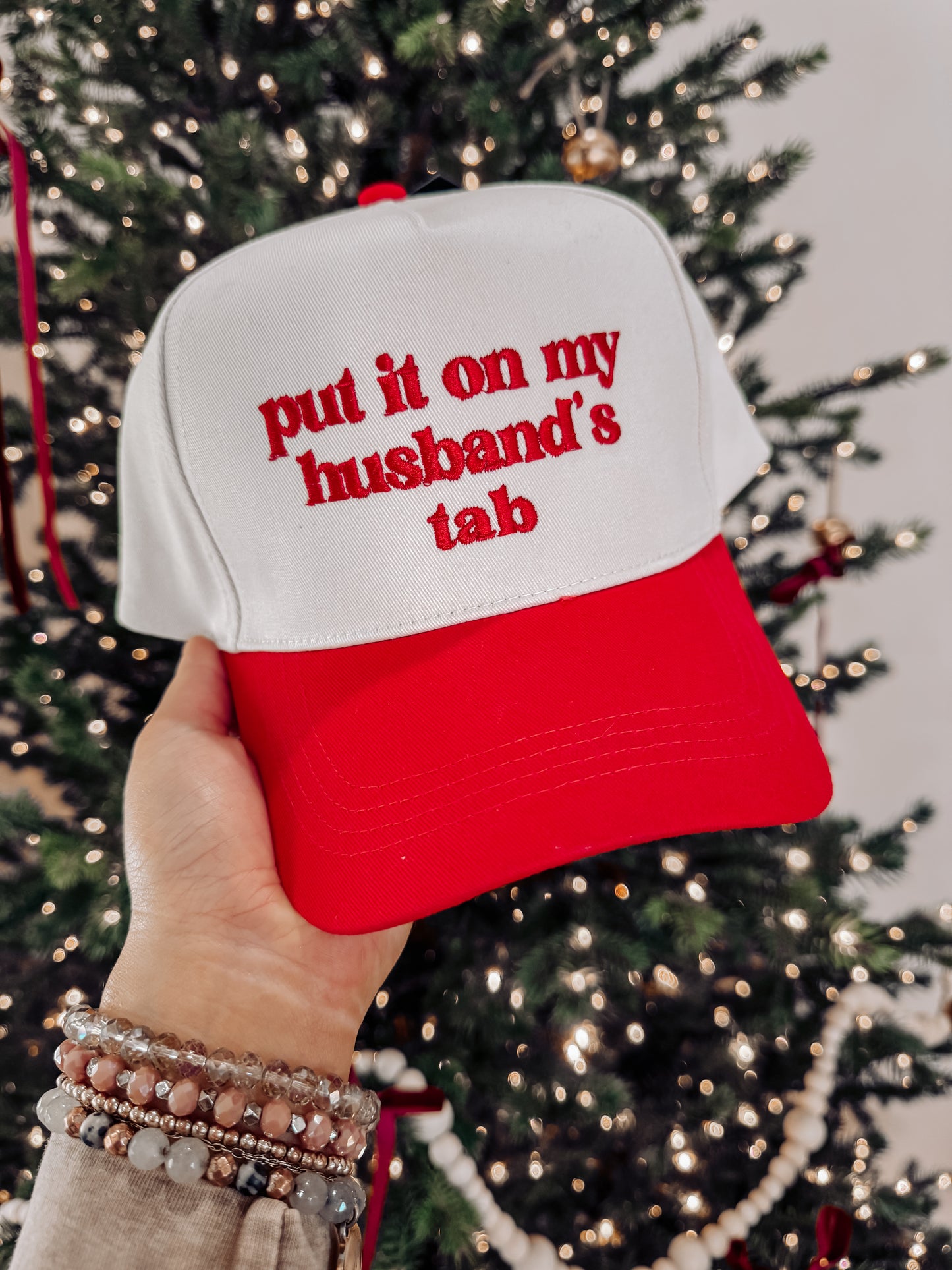 Put It On My Husbands Tab - Red