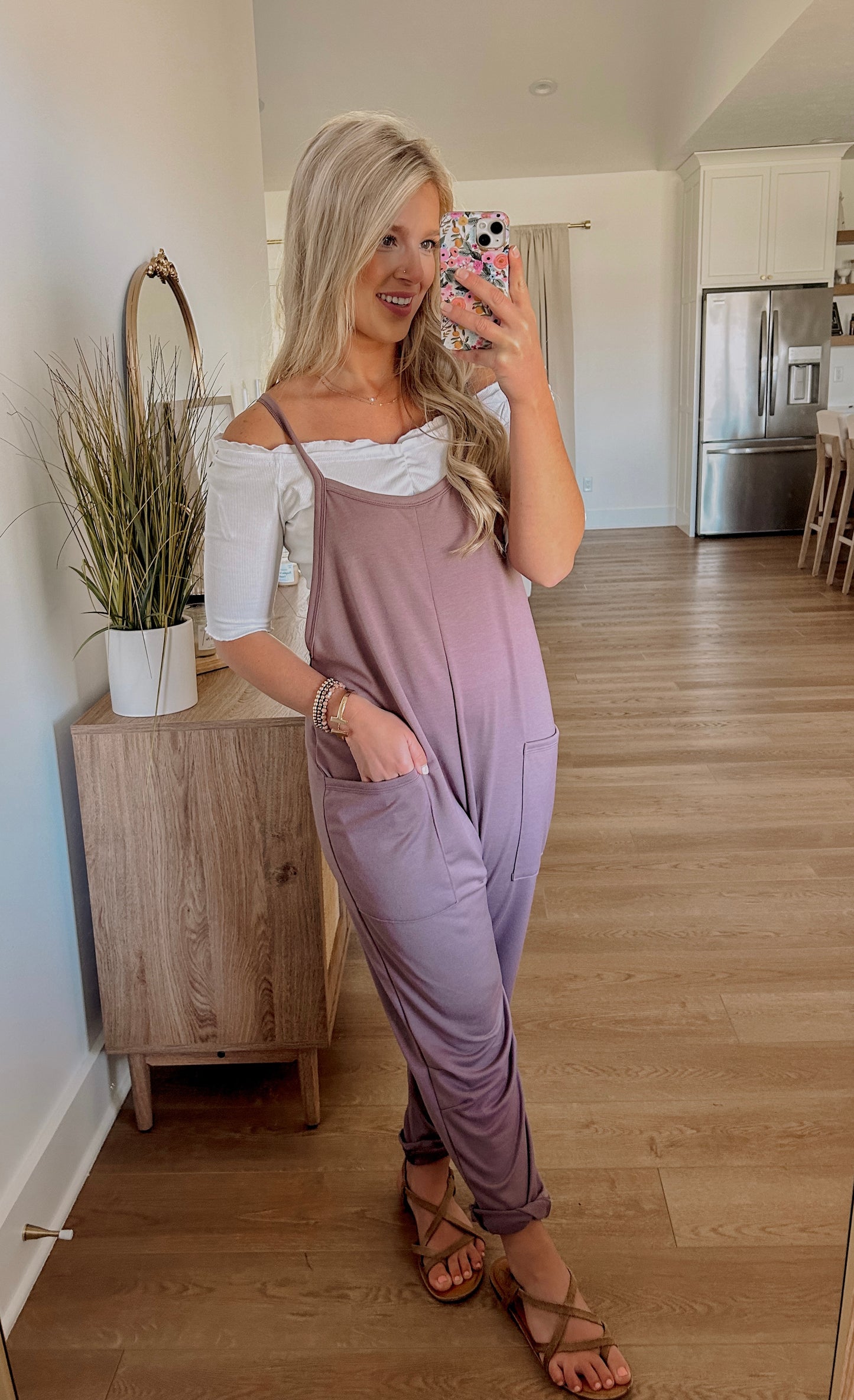 Casual Days Jumpsuit - Mauve Dusk