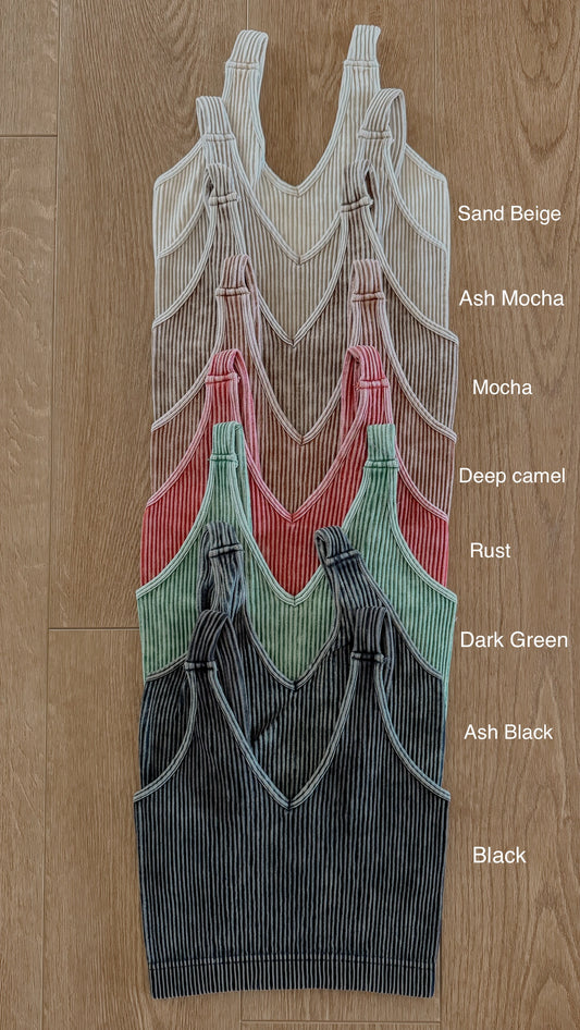 Ribbed Bralette - Multiple Colors