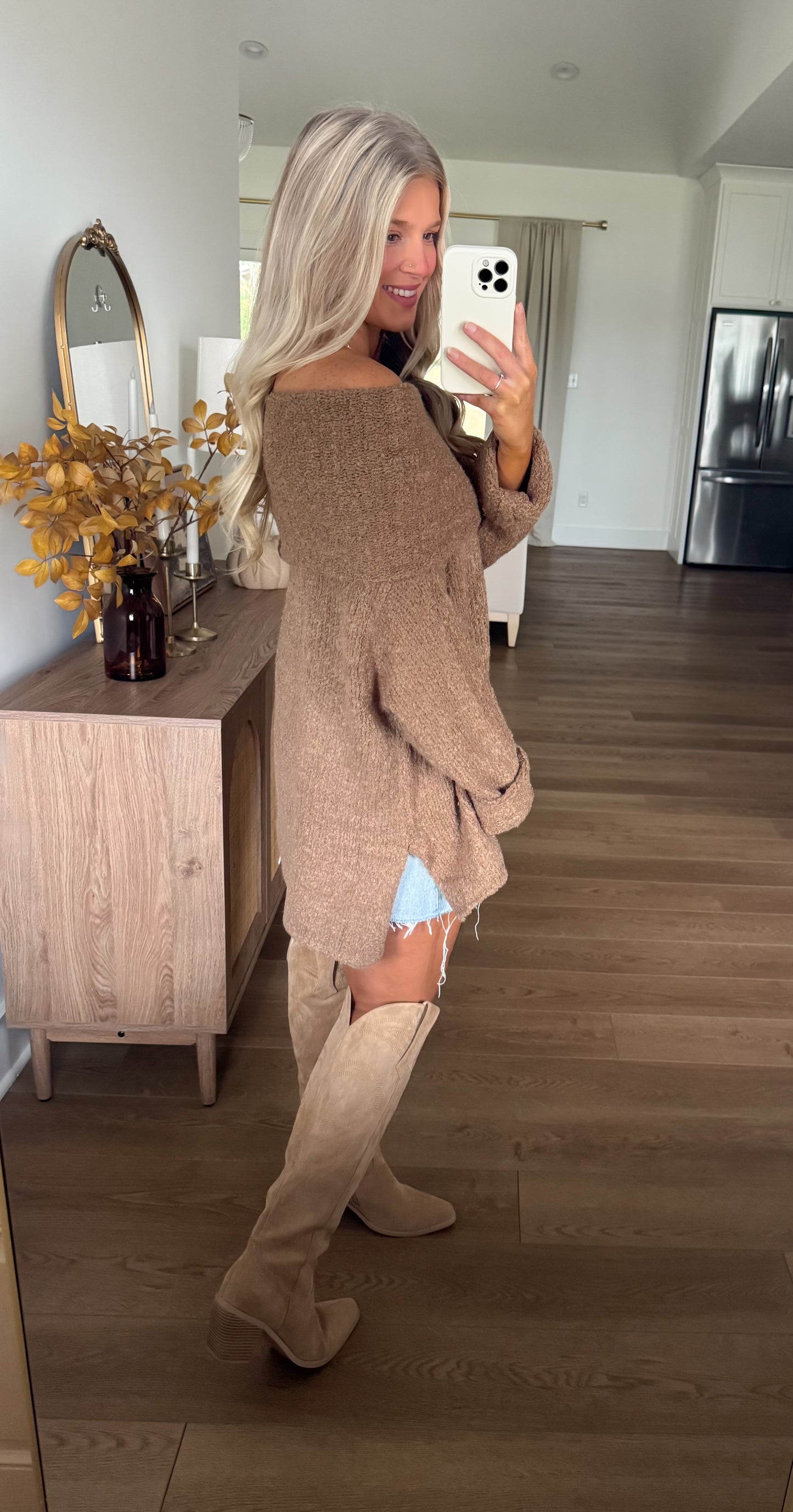 Slouchy Pullover - Mocha
