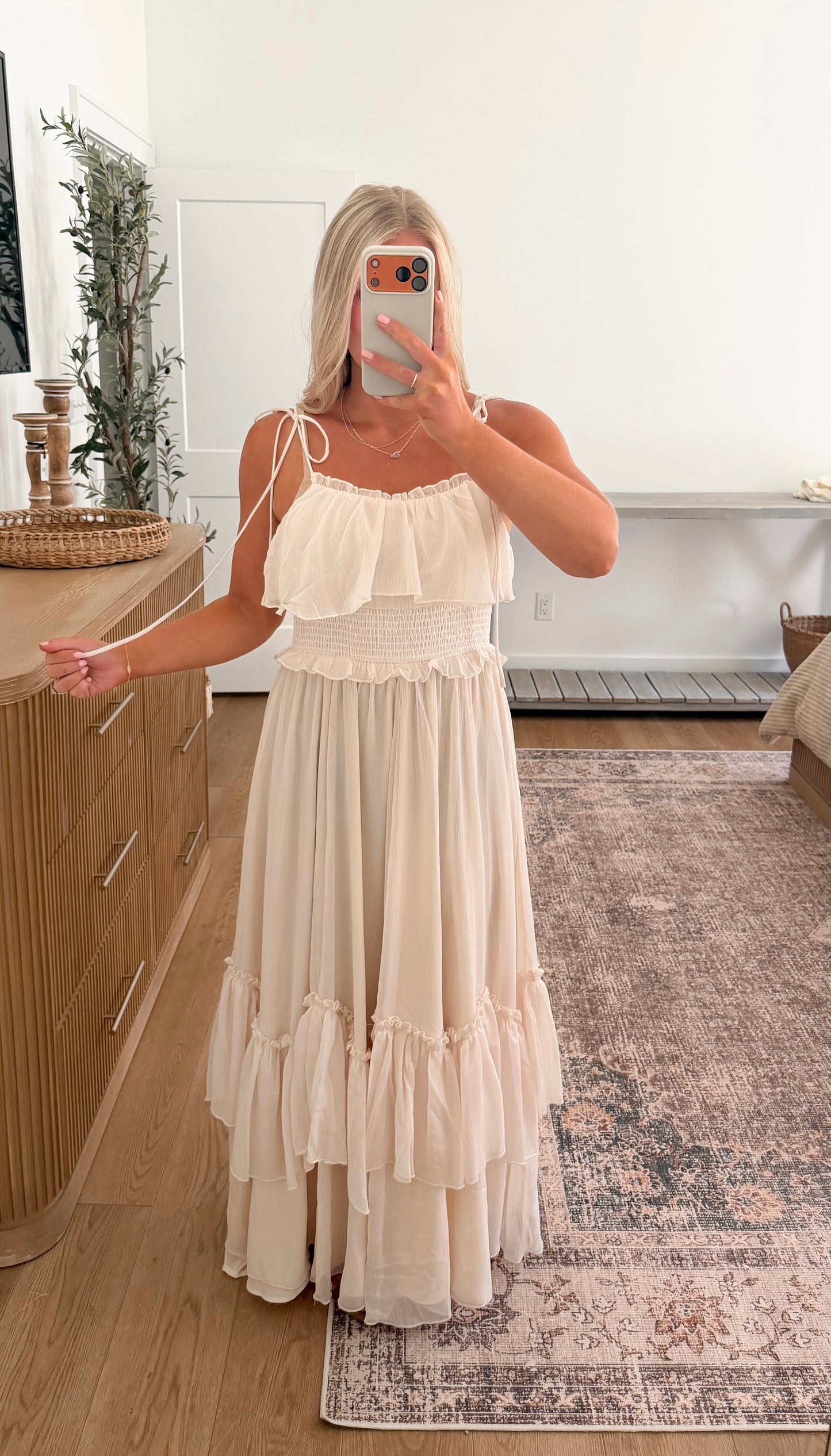 Love Story Maxi Dress - Creme