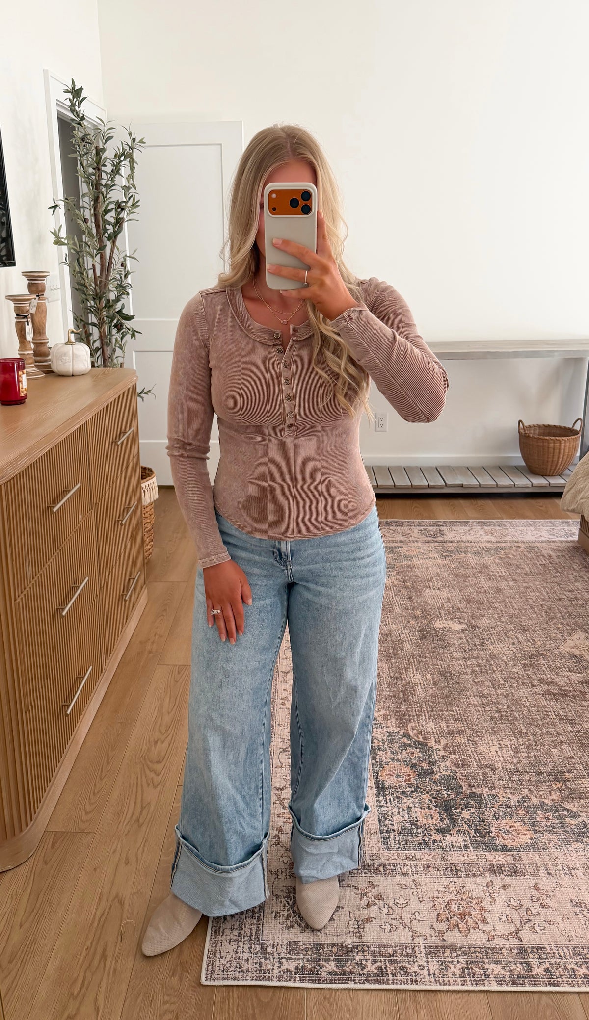 Cocoa Washed Henley