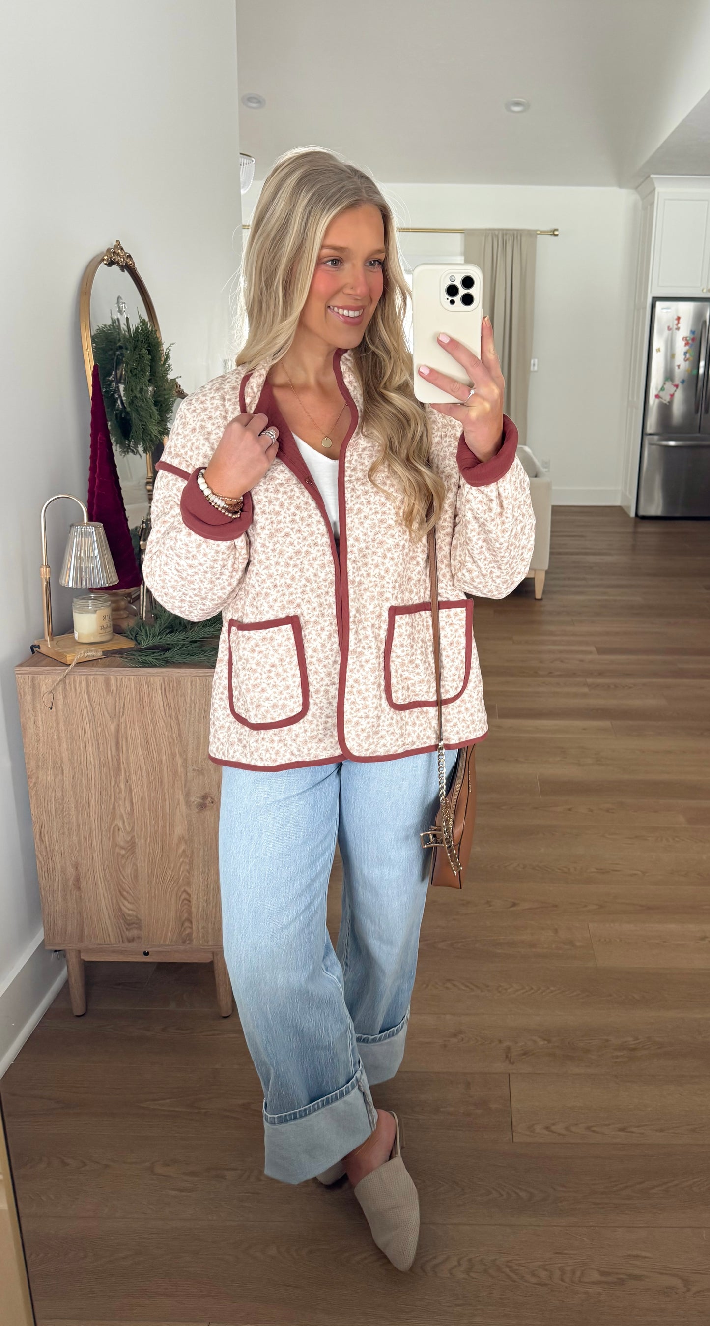 Aspen Quilted Jacket - Dusty Mauve