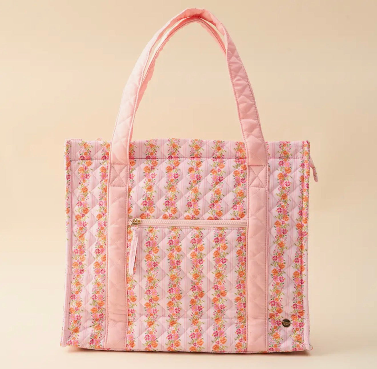 Everyday Quilted Tote - Petal Parade Pink