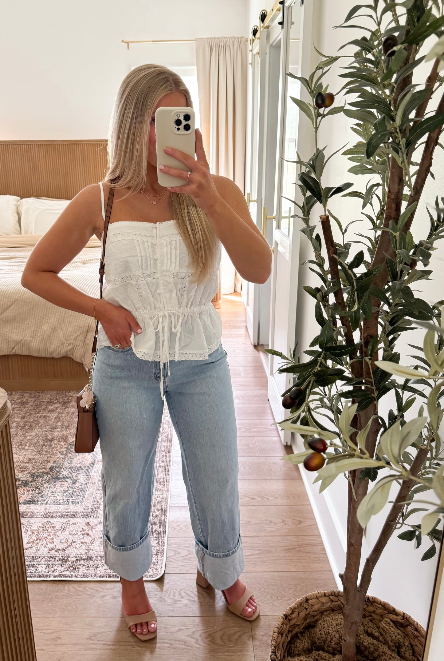 Iris Lace Cami - Off White