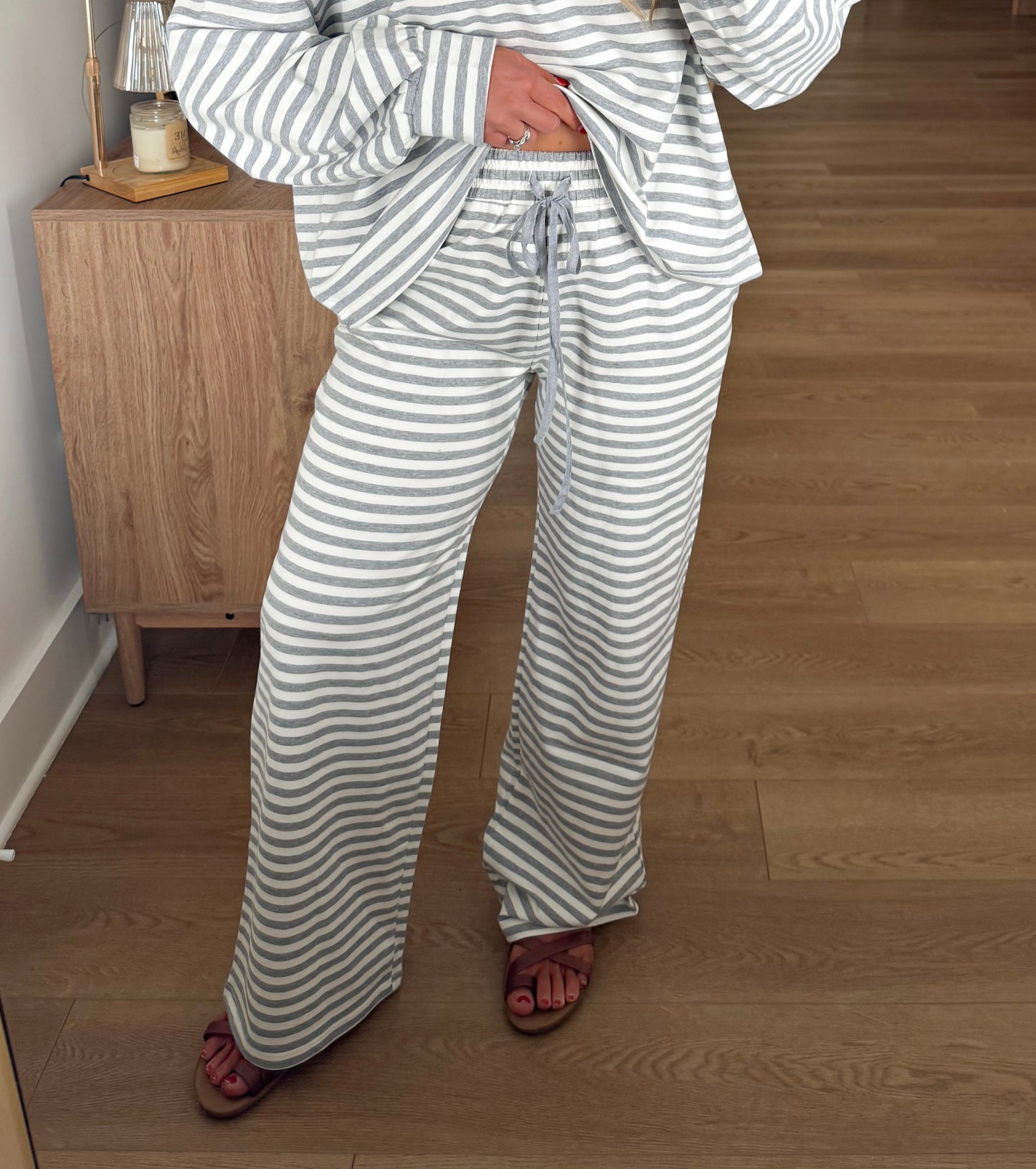 Grey Striped Set