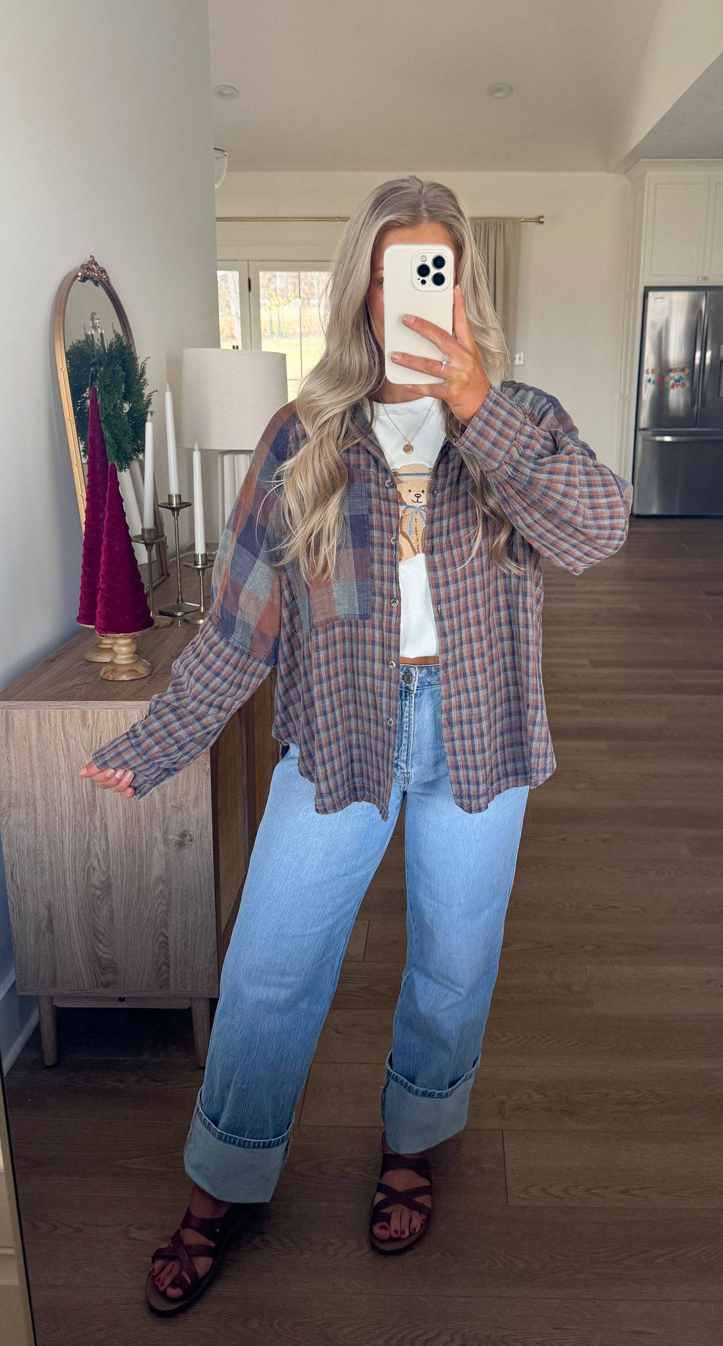 Through The Fields Mixed Flannel