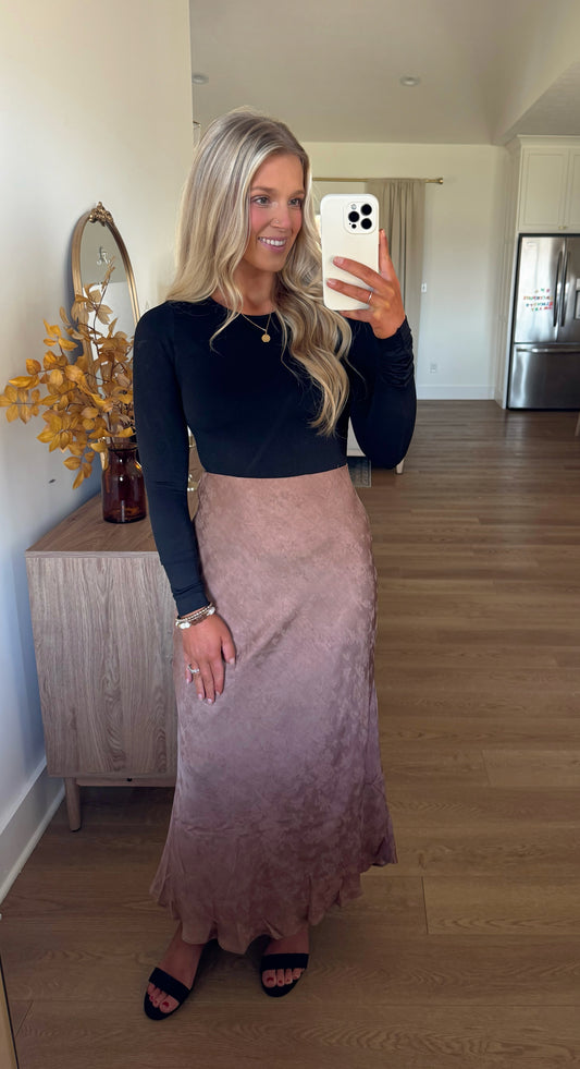 Seamless Crewneck Long Sleeve - Black