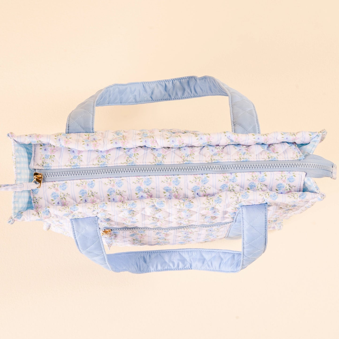 Everyday Quilted Tote - Petal Parade Blue
