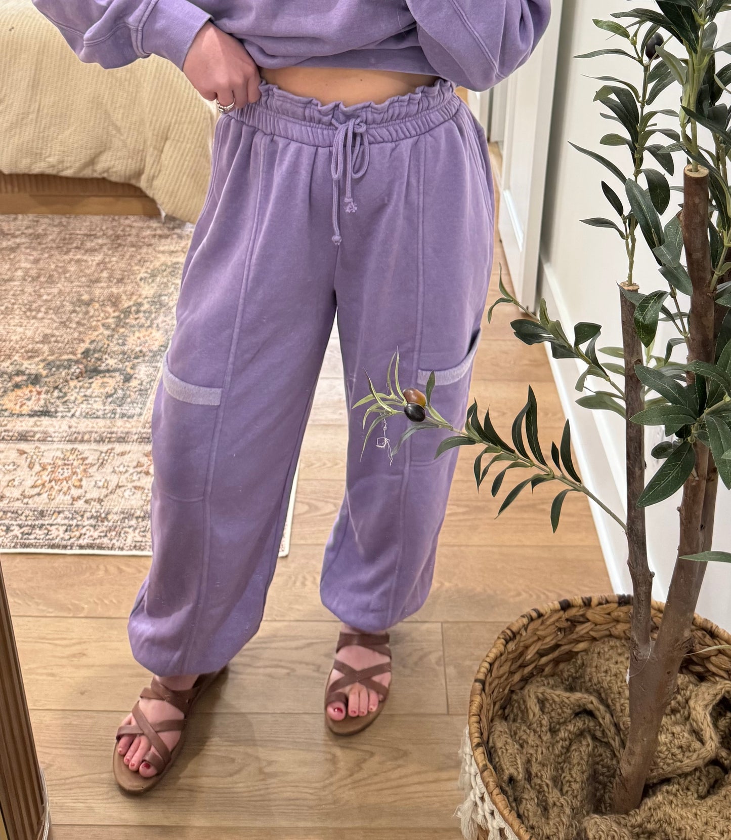 Luxe Lounge Joggers - Purple