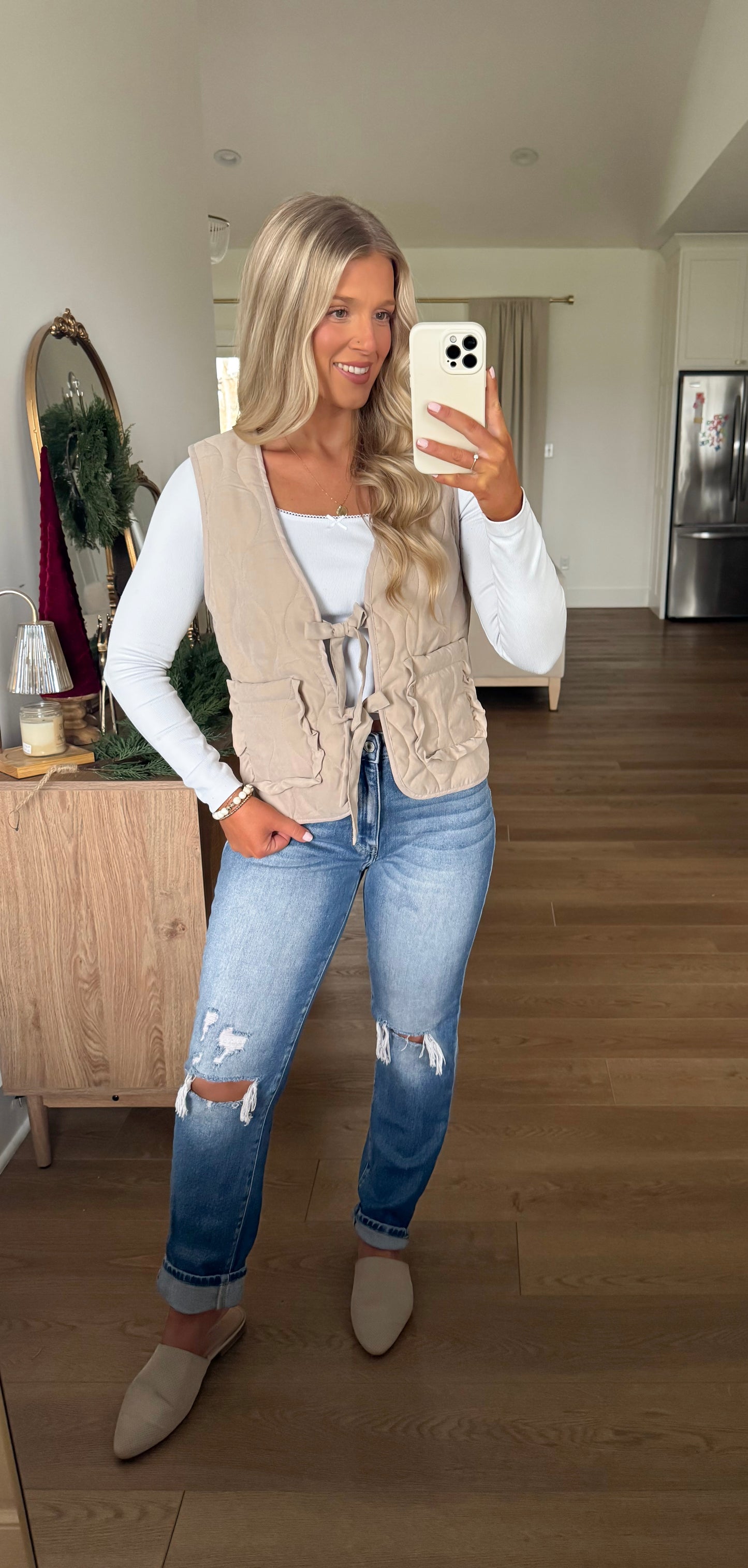 Autumn Escape Vest - Taupe