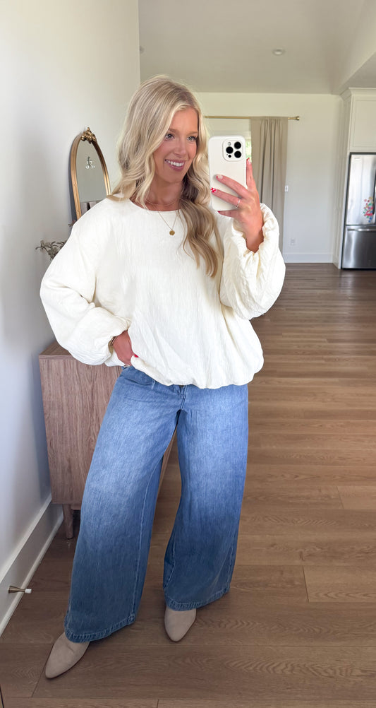 City Chic Blouse - Ivory