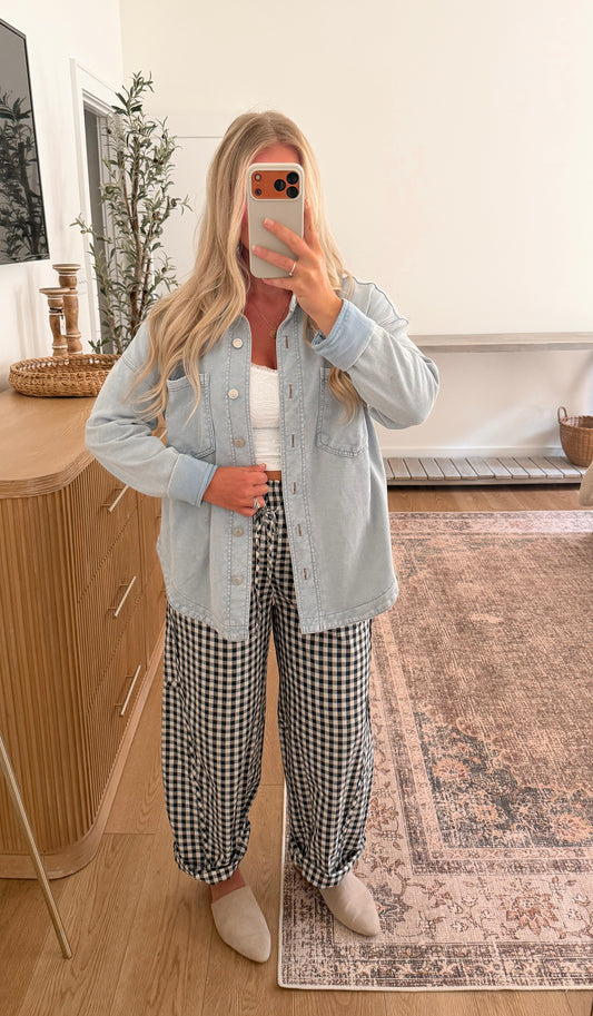 Chambray Schaket - Lt. Blue