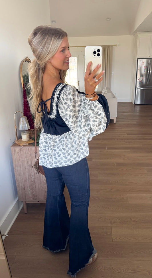 Paisley Thermal - Indigo