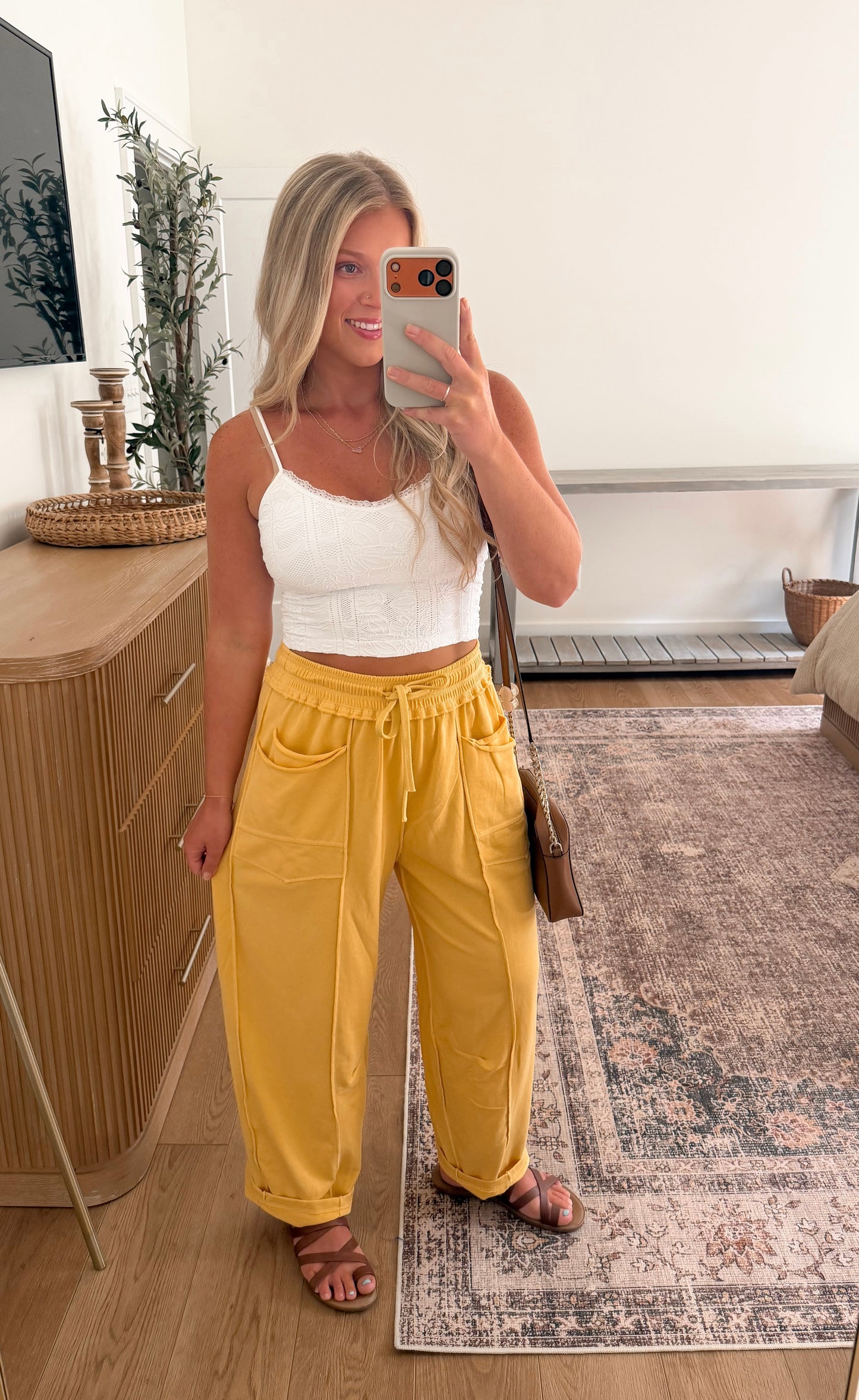 Marigold Barrel Pants