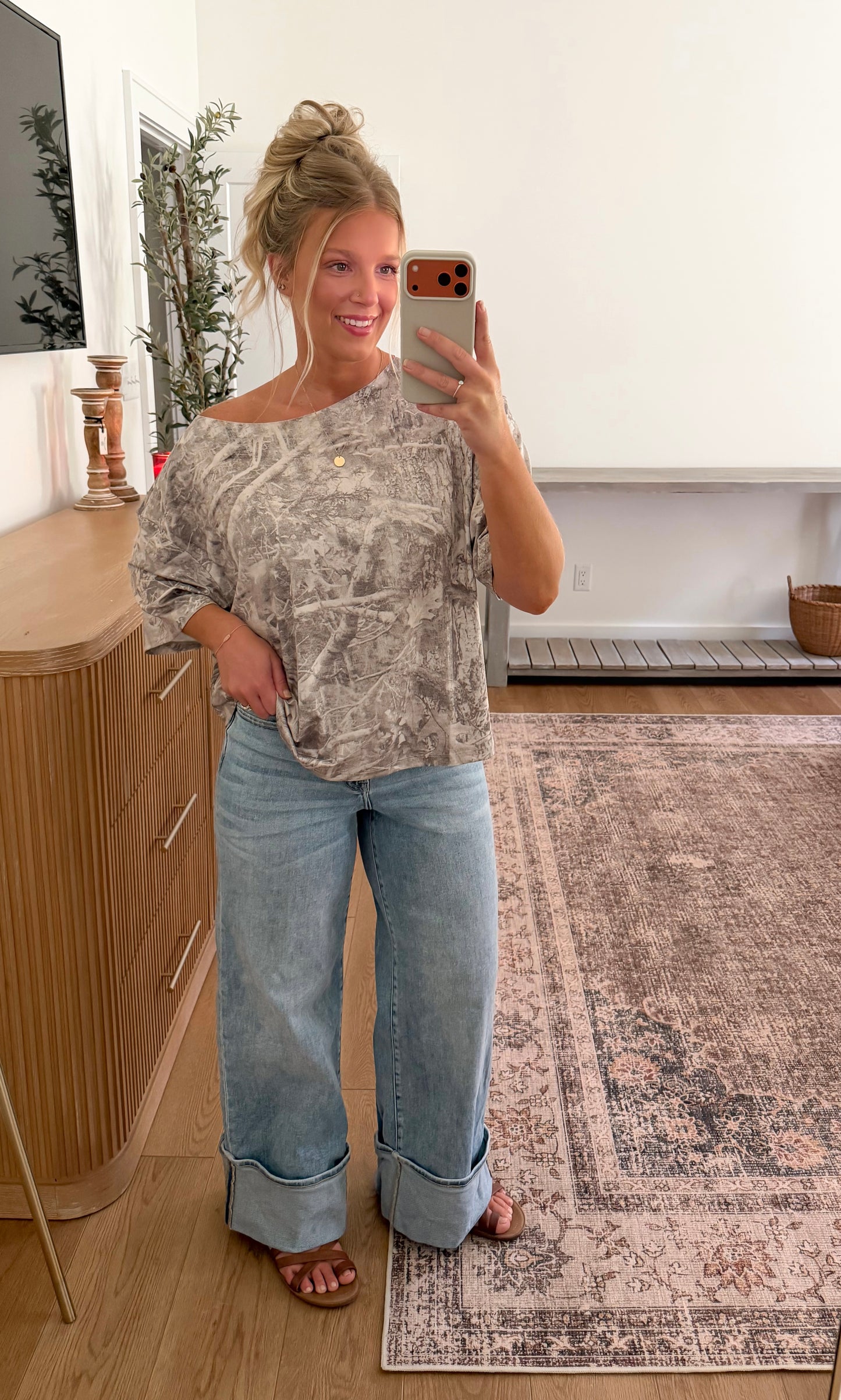 Asymmetrical Tee - Camo