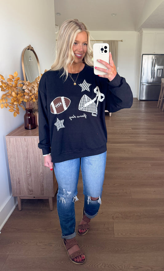 Game Day Pullover - Black