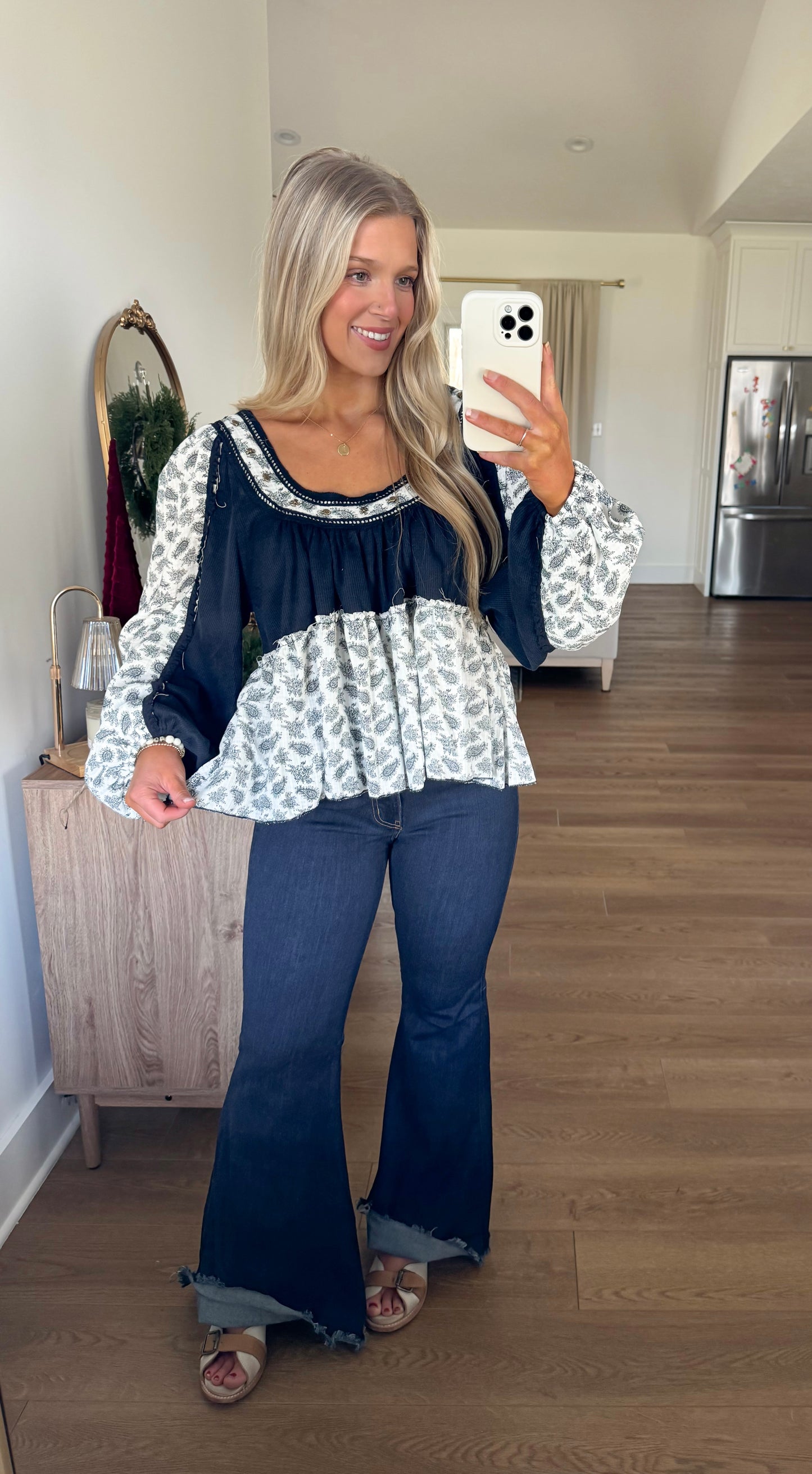 Paisley Thermal - Indigo