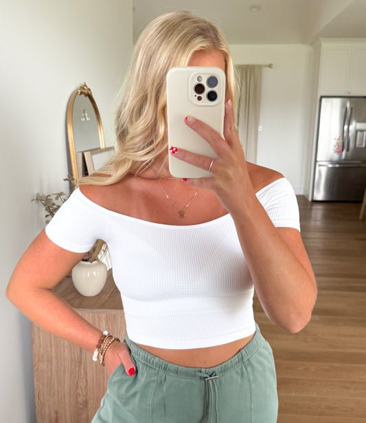 In a Dream Top - White